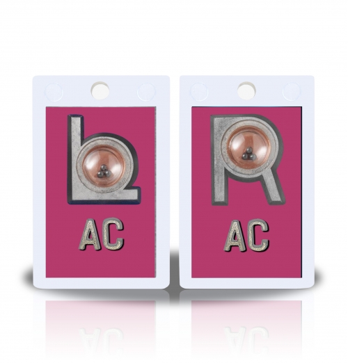 2" Height Non Sticky Positioning Xray Markers- Pink Solid Color